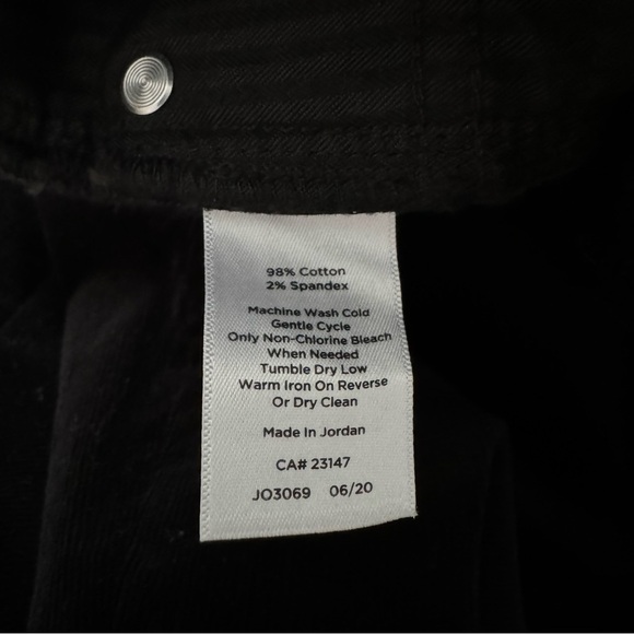 Talbots Flawless 5 Pocket Hi Waist Black Corduroy Straight Leg Pants - Picture 12 of 12